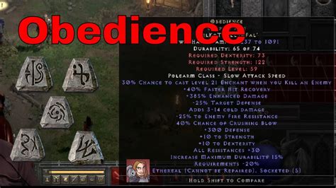 diablo 2 obedience